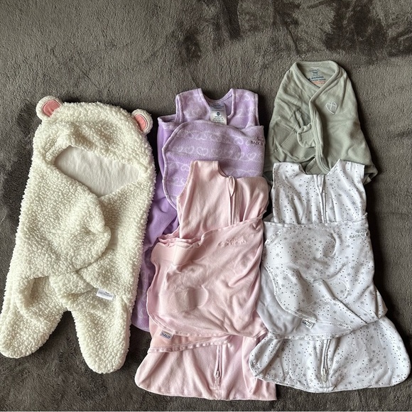 NIB/EUC 5pc Halo Sleep Sack/SwaddleMe Swaddle Bundle, Girl, Newborn/0-3 Months - Picture 3 of 10